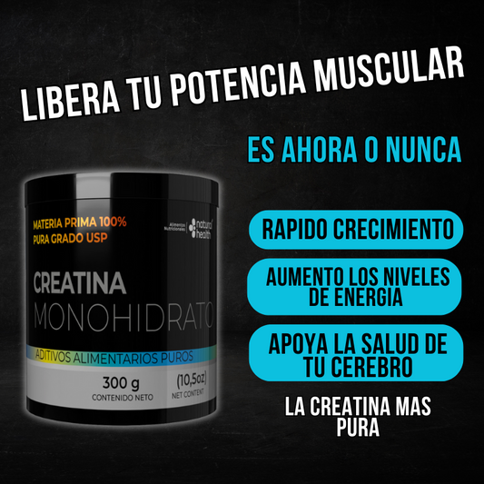 CREATINA MONOHIDRATO  X 300 GRAMOS